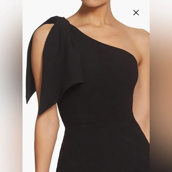 Dress the Population Tiffany One-Shoulder Midi Dress Black Size XL - Picture 5 of 14